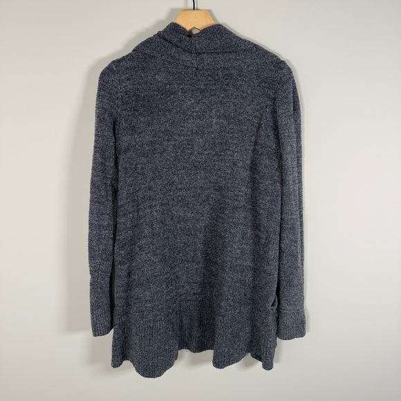 Barefoot Dreams CozyChic Lite Super Soft Open Front Cardigan Sweater Navy Small - Picture 3 of 5